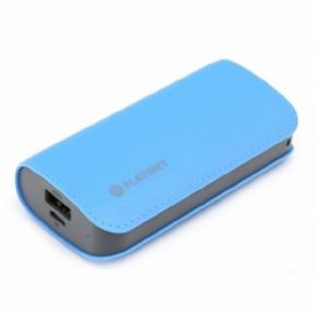 POWER BANK 5200mah CUERO AZUL+CABLE PLATINET