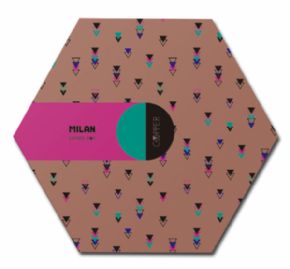CAJA REGALO HEXAGONAL COPPER MULTICOLOR MILAN