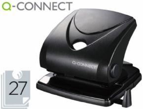 TALADRADOR Q-CONNECT KF01235 NEGRO -ABERTURA 2,7 MM -CAPACIDAD 27 HOJAS