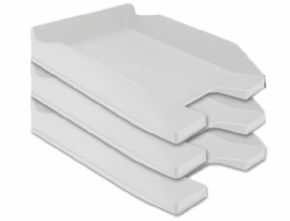 Bandeja sobremesa plastico Q-connect gris opaco KF04194