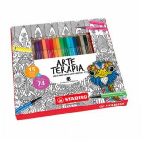 Set con estuche 15 colores Stabilo Pen 68