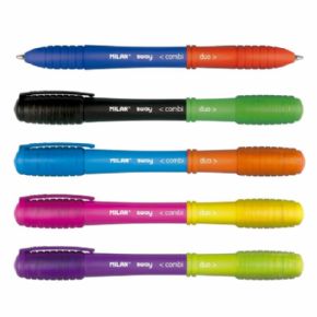 BOLGRAFO SWAY COMBI DUO NARANJA/AZUL
